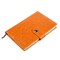 Edge Collections -6" x 8.9"-Orange-Stylish Notebook with Calendar and World Map-1 pcs
